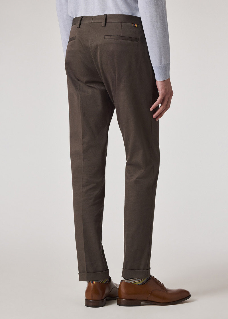 Slim-Fit Dark Grey Cotton-Stretch Chinos 4