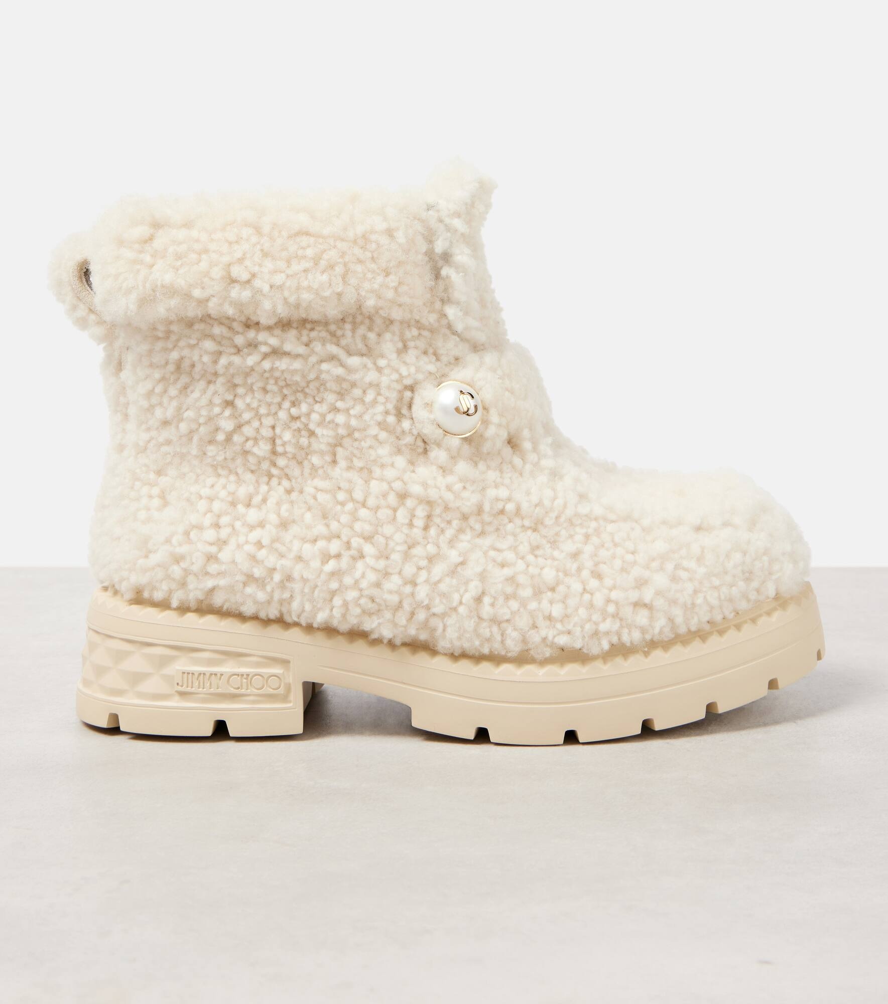 Shea shearling ankle boots - 5