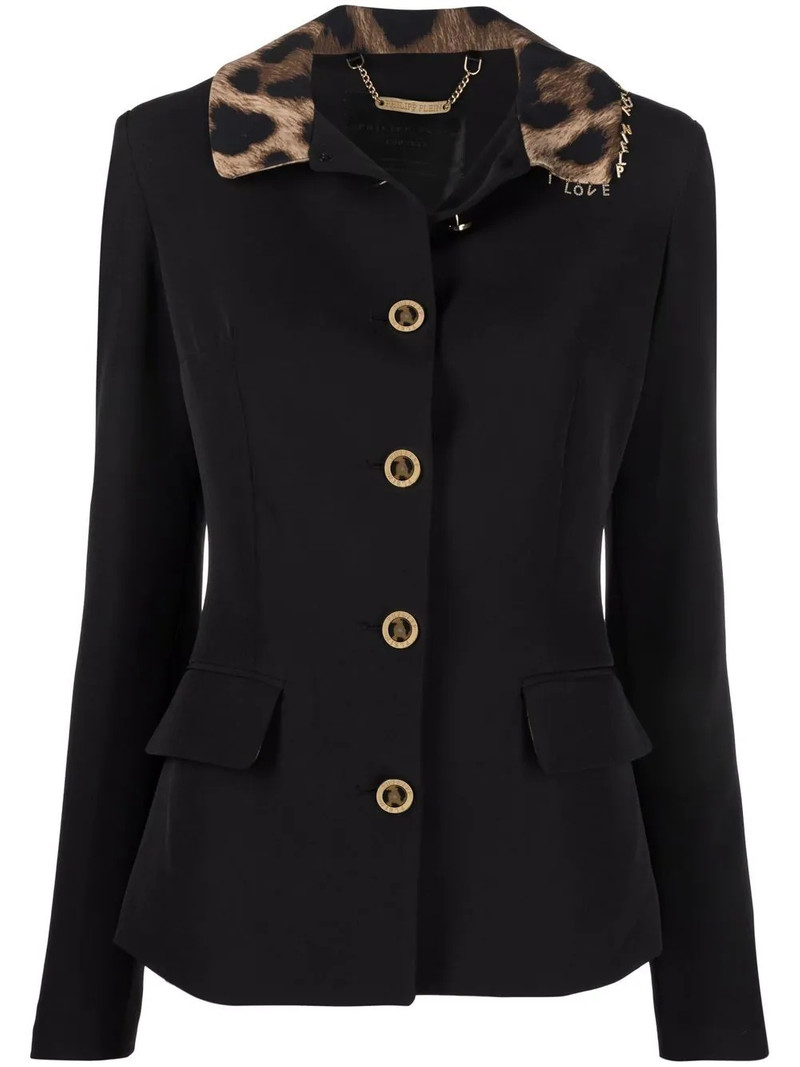 leopard collar Cady jacket 1