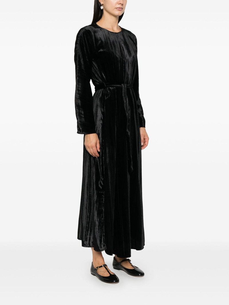 pleated velvet maxi dress 3