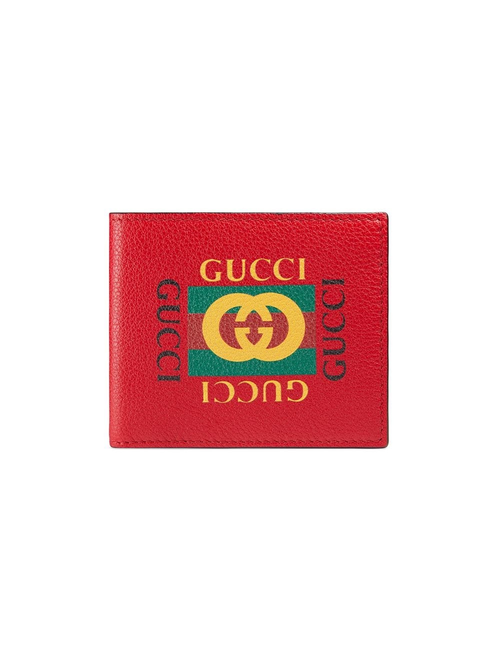 Gucci Print leather bi-fold wallet - 1