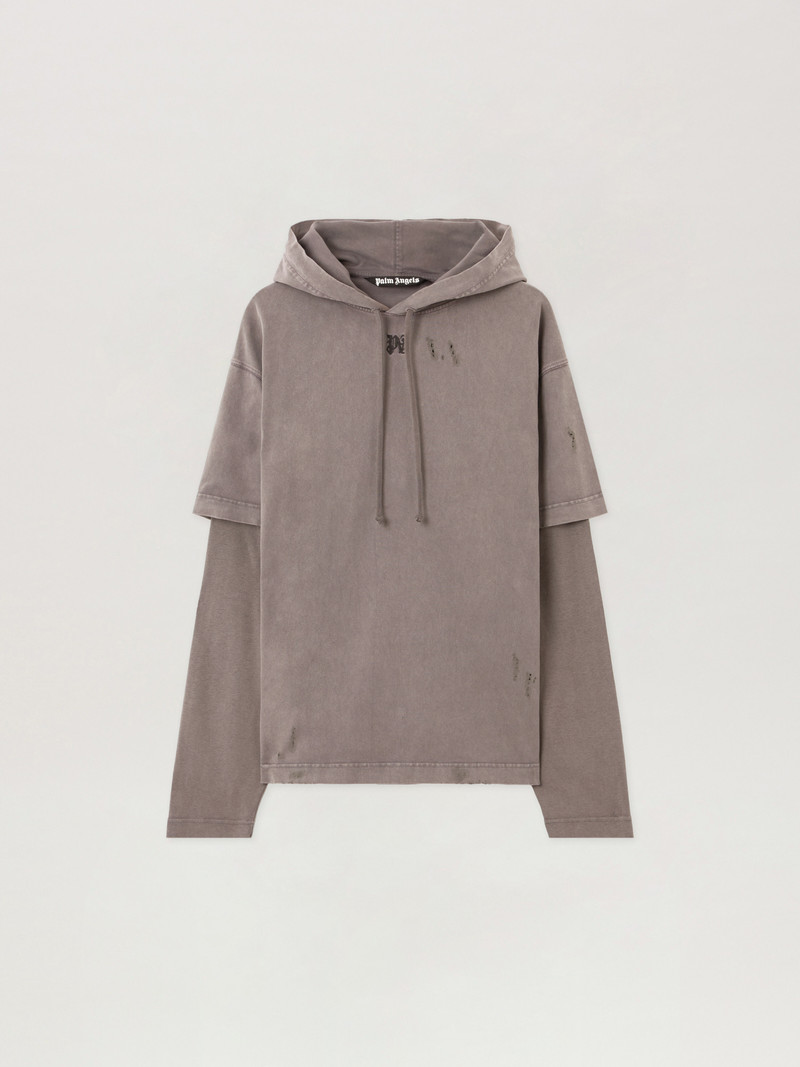 Monogram Distressed Hoodie 1