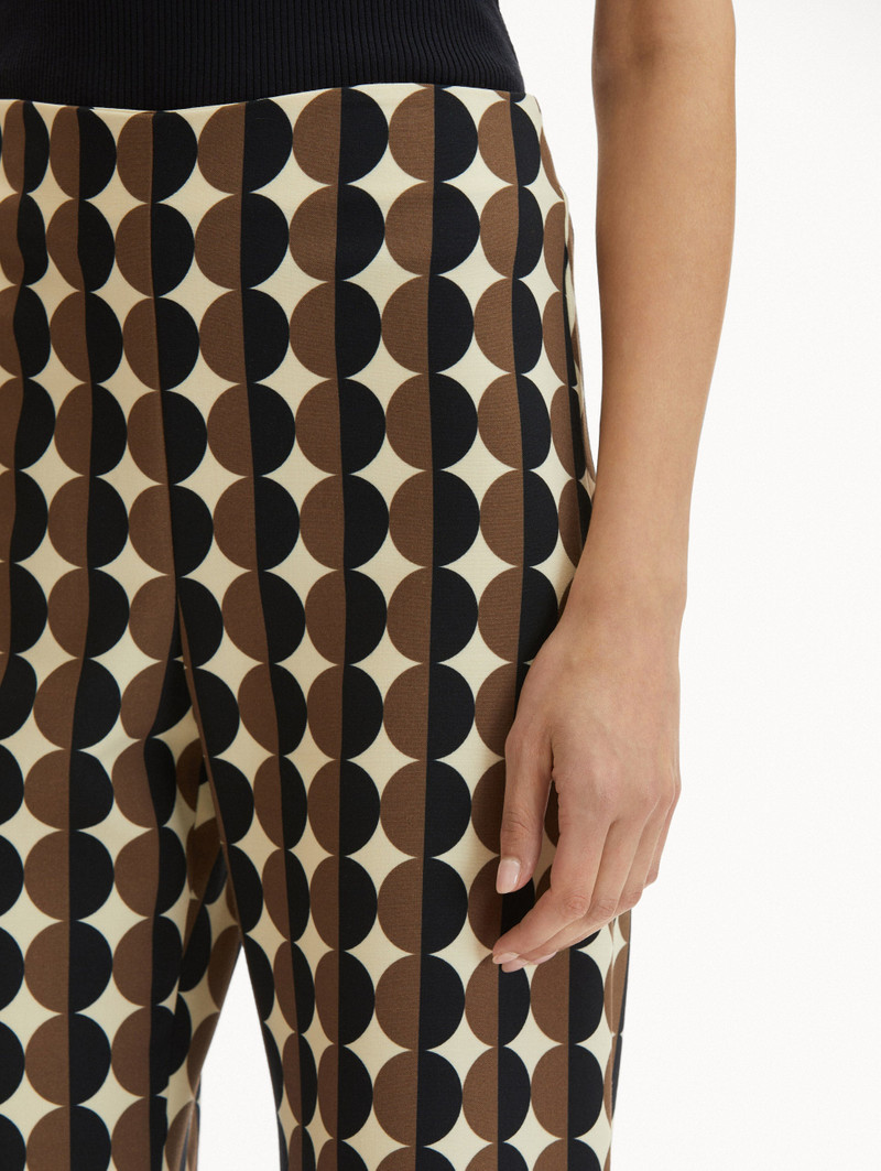 GEOMETRIC CIRCLE WOOL PANTS 6