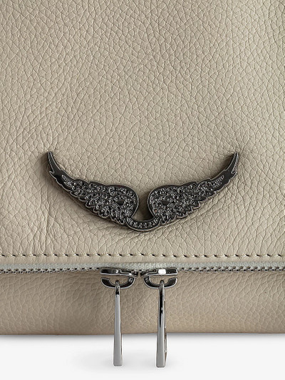 Zadig & Voltaire Rocky Swing Your Wings leather clutch bag outlook