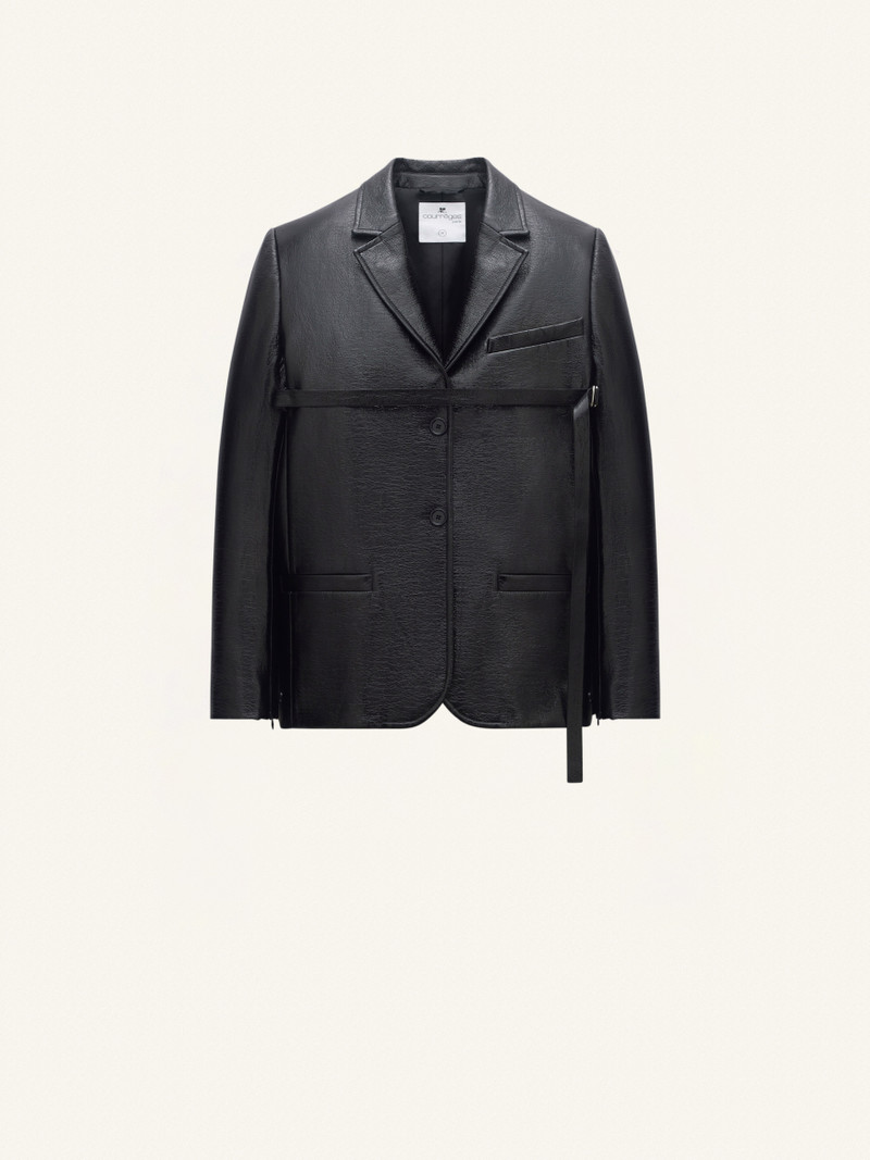 STRAP VINYL TAILORED JACKET 1