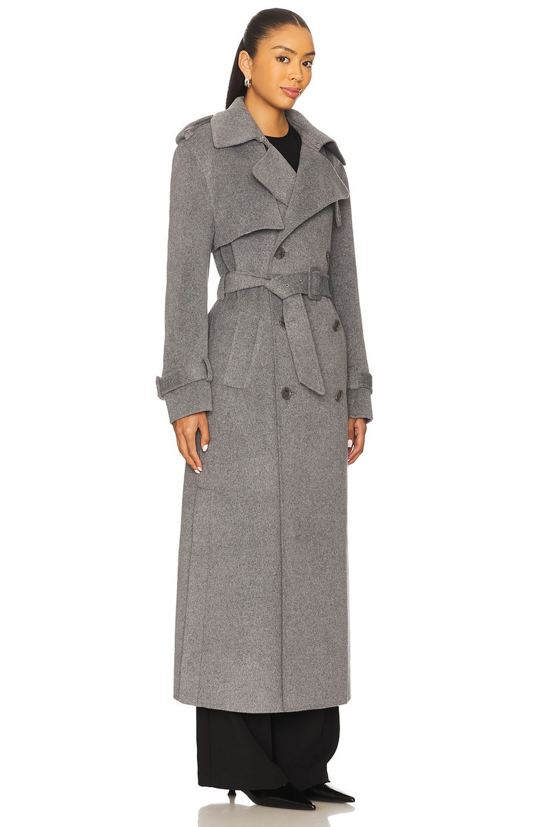 SIMKHAI Rumi Belted Long Coat outlook