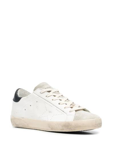 Golden Goose Superstar distressed lace-up trainers outlook