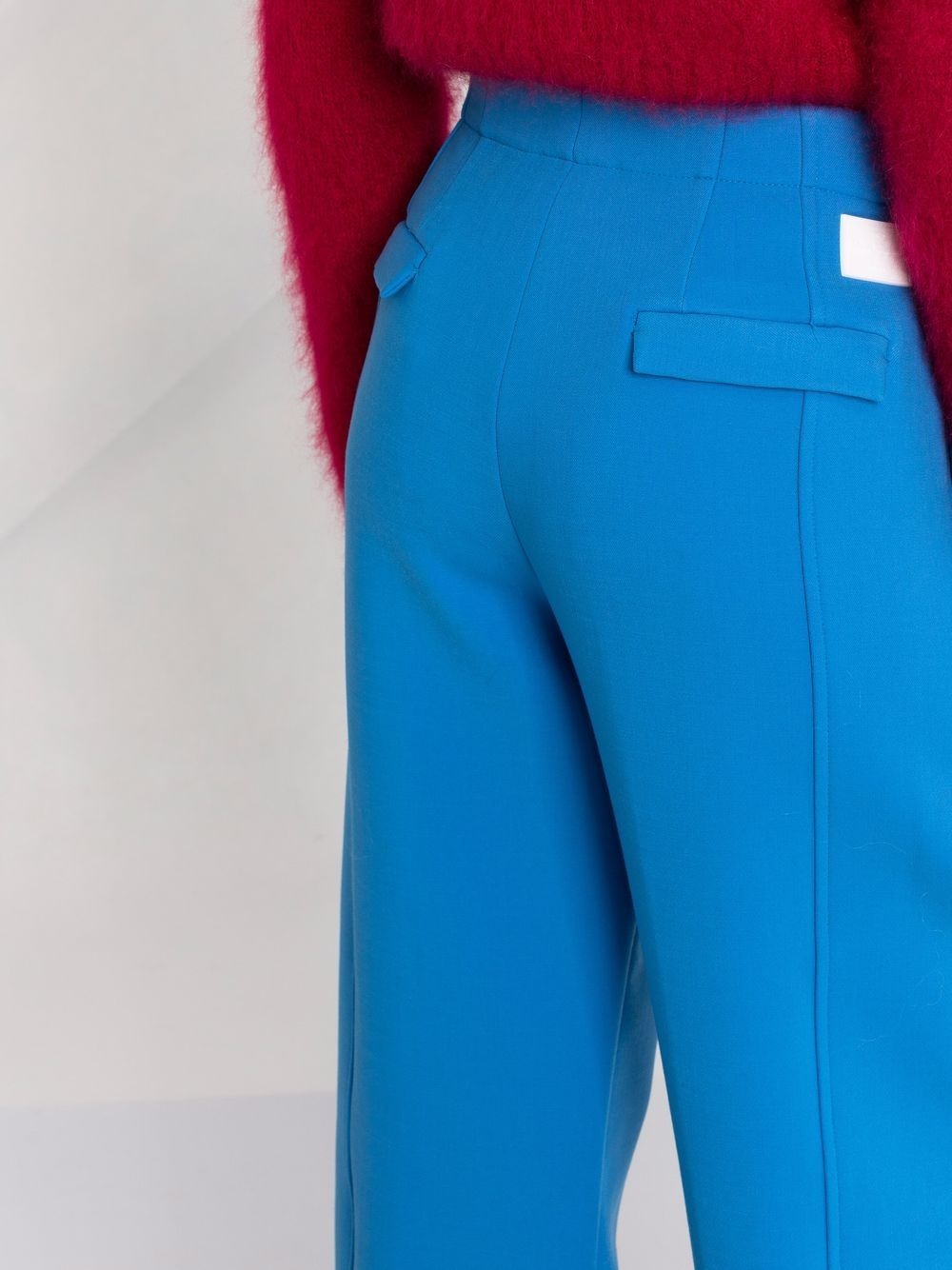 high-waisted straight-leg trousers - 3