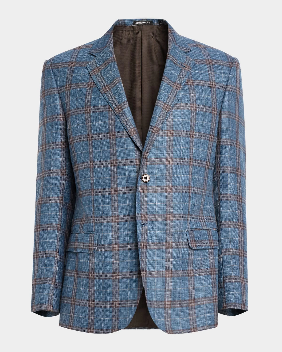 Men's Oversized Plaid Sport Coat - 1