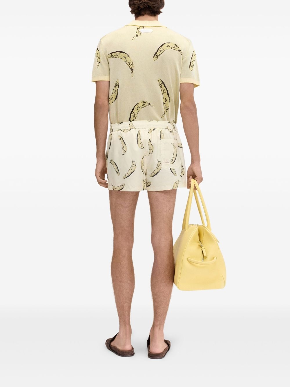 banana-print shorts - 3