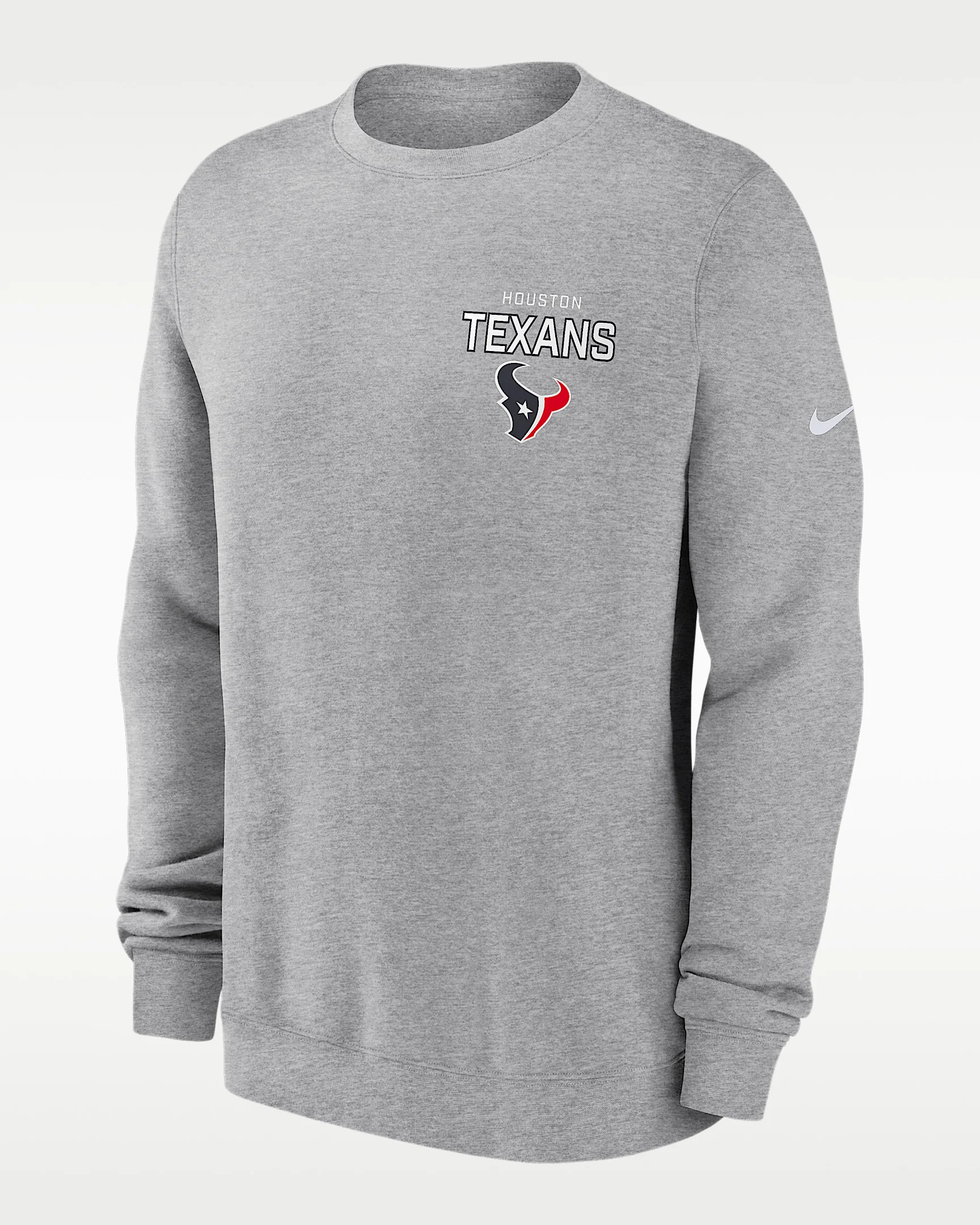 Houston Texans Draw Block Club Men's Nike NFL Pullover Crew - 1