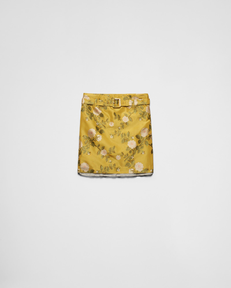 Floral jacquard skirt 1