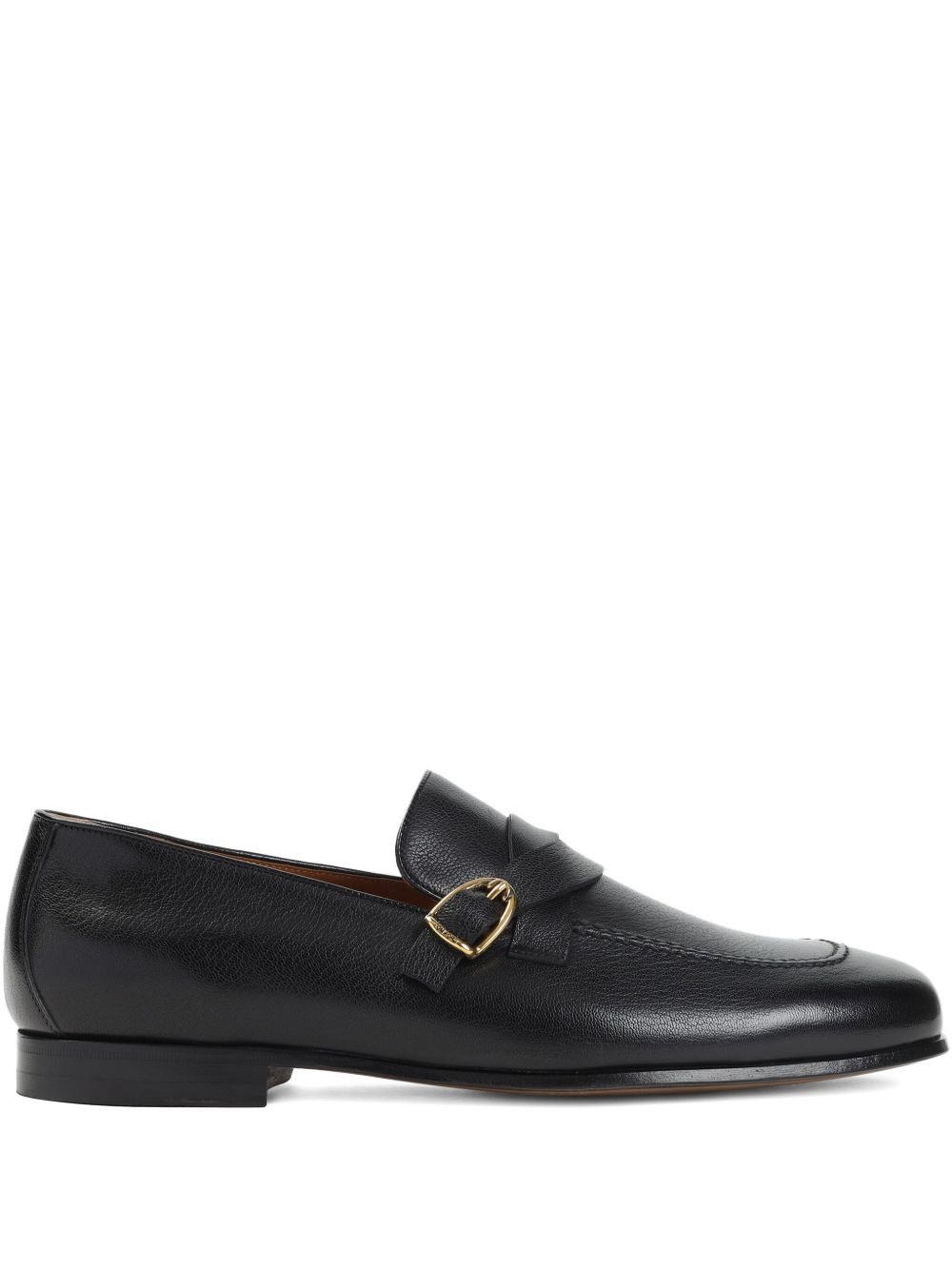 buckle-detail leather loafers - 1