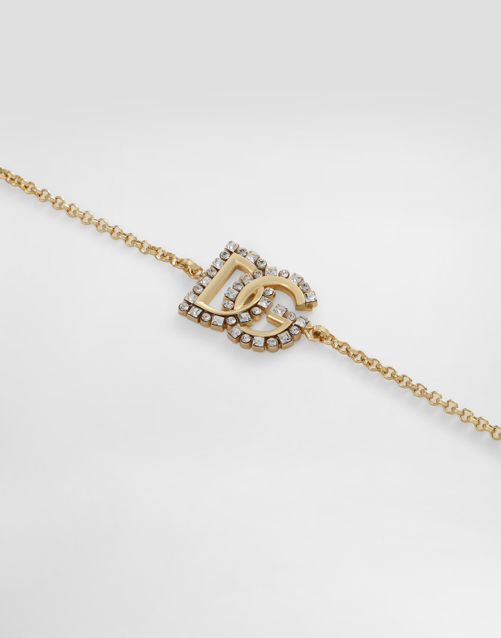 Fine link bracelet with DG logo - 3