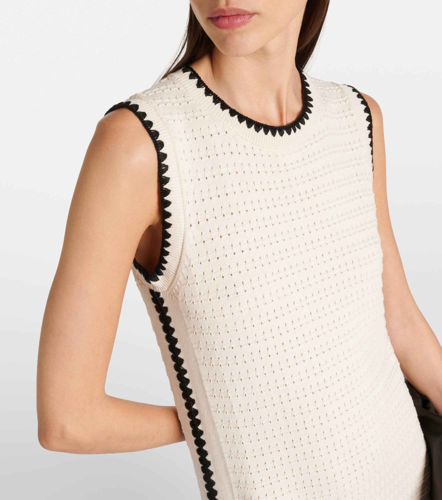 Dwight knitted cotton midi dress - 4