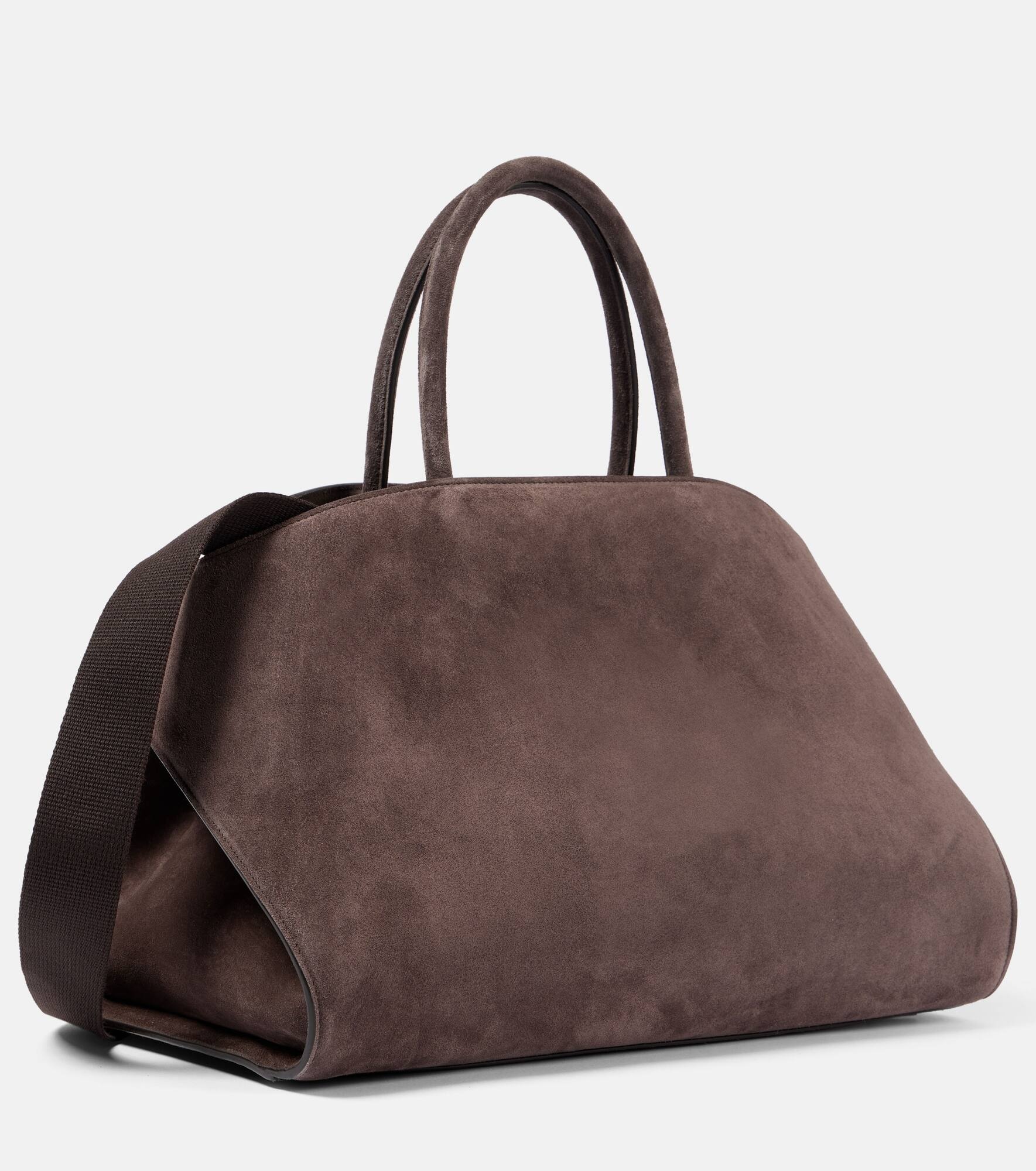 Hug Large suede tote bag - 4