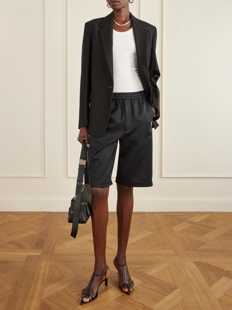 Tibi Active Striped Jersey Shorts outlook