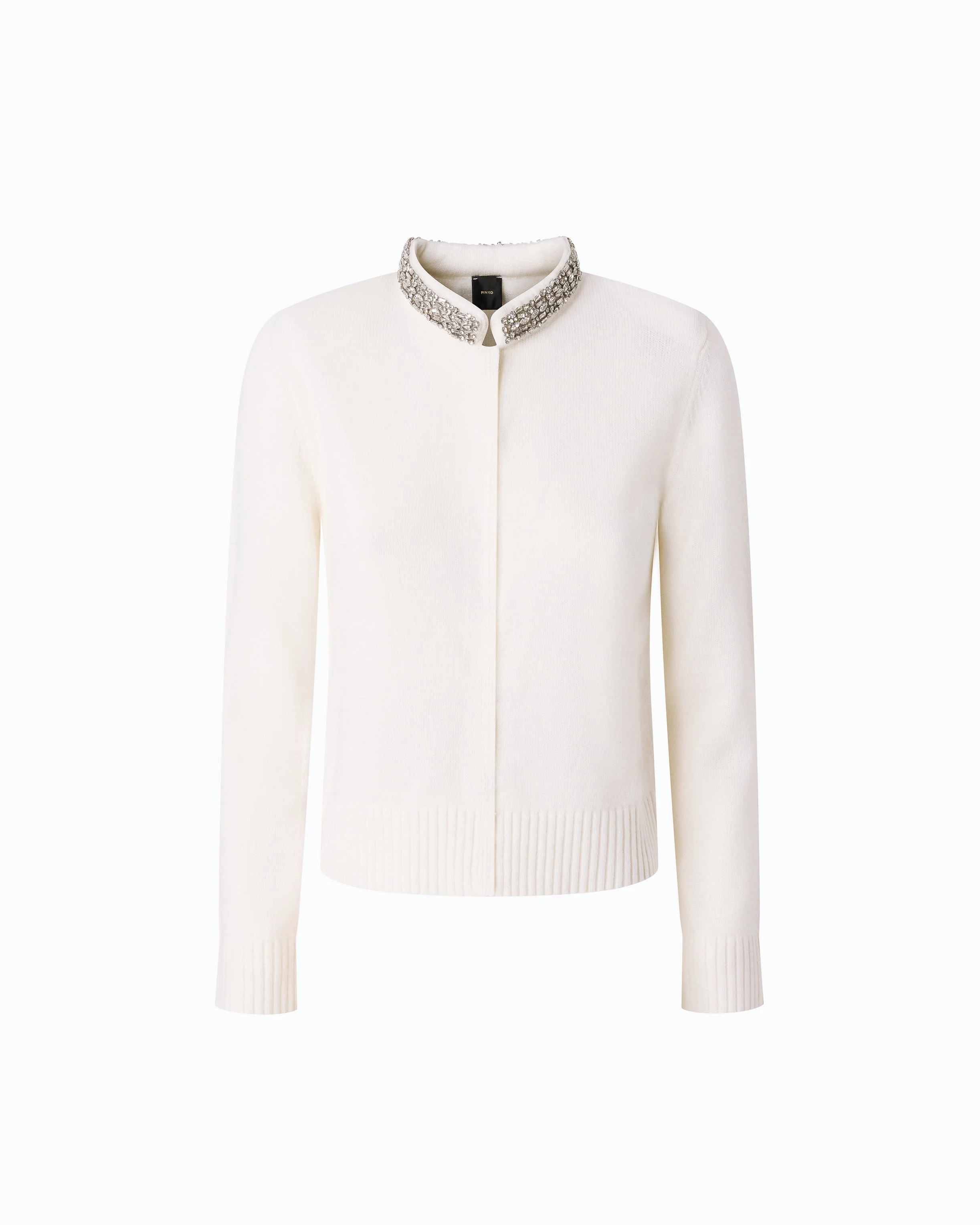 CARDIGAN WITH JEWEL COLLAR - 1