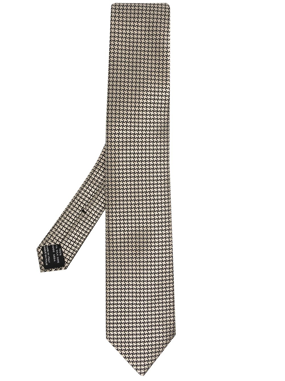 geometric pattern necktie - 1