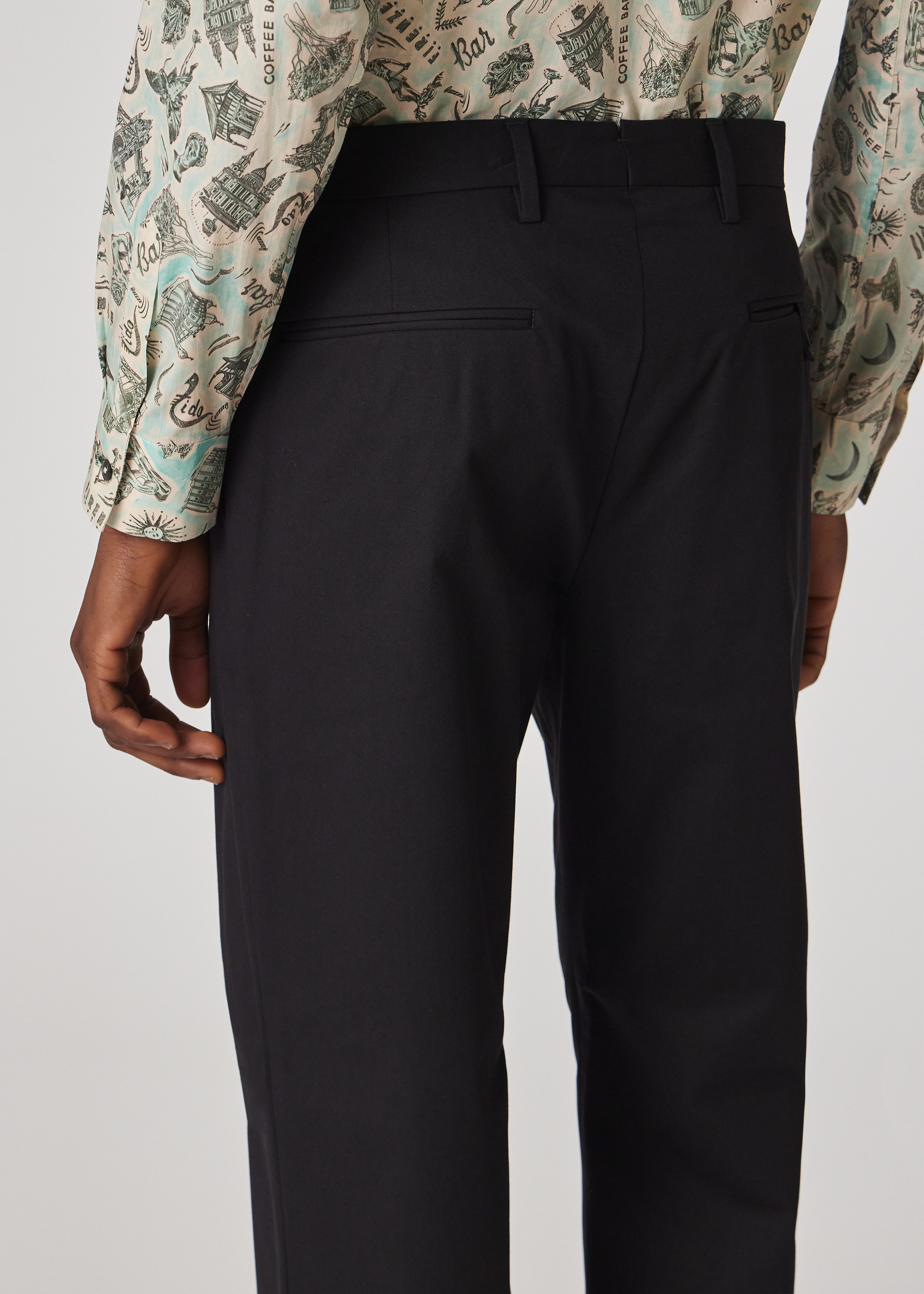 Navy Fine Cotton-Twill Chinos - 6