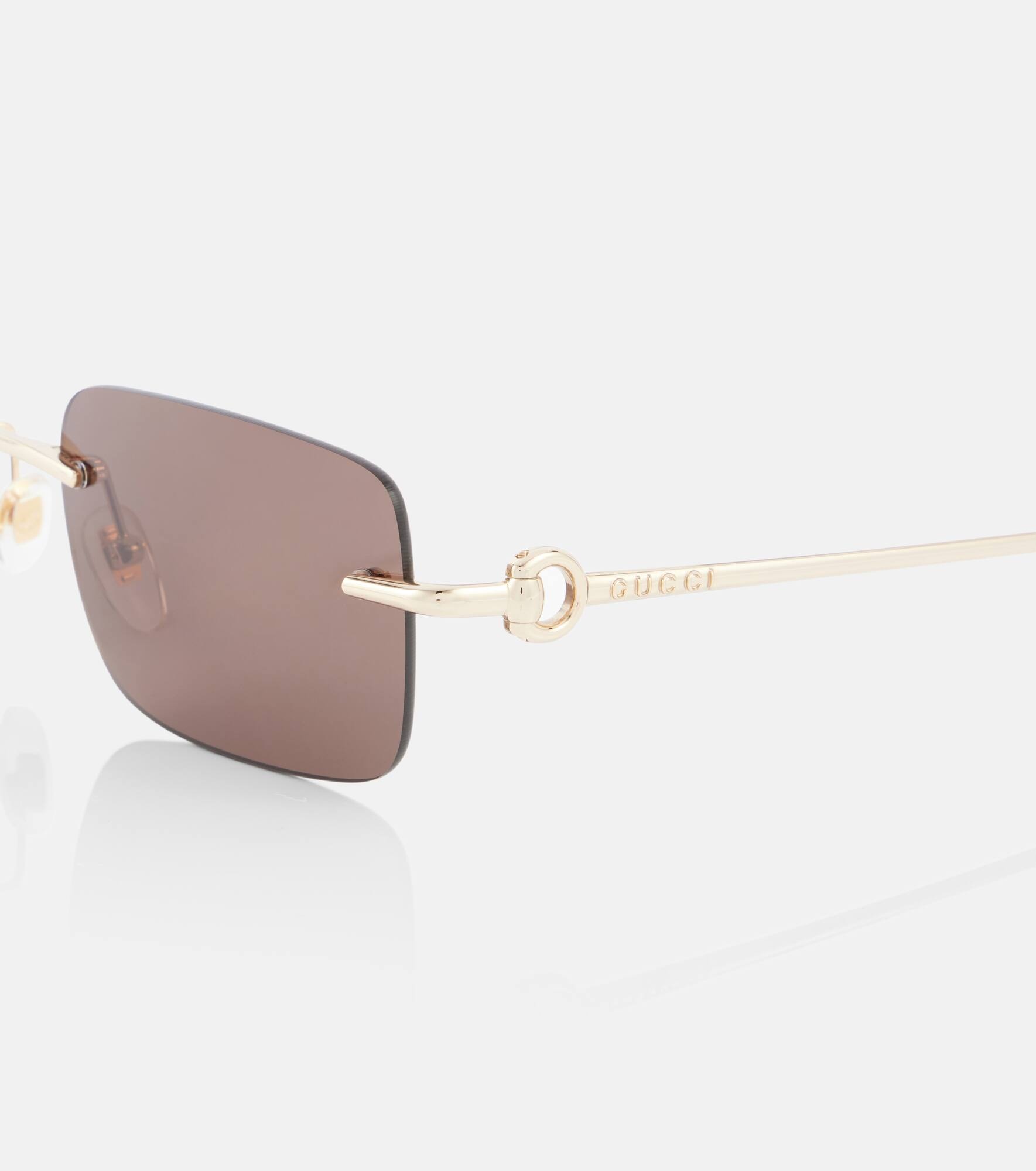 Horsebit rectangular sunglasses - 2