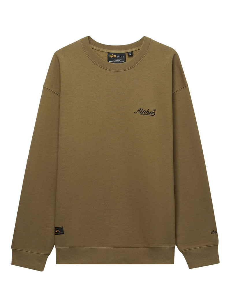 embroidered-logo crew-neck sweatshirt 1