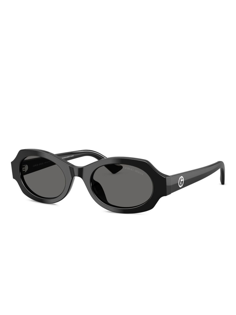 GIORGIO ARMANI oval-frame sunglasses outlook