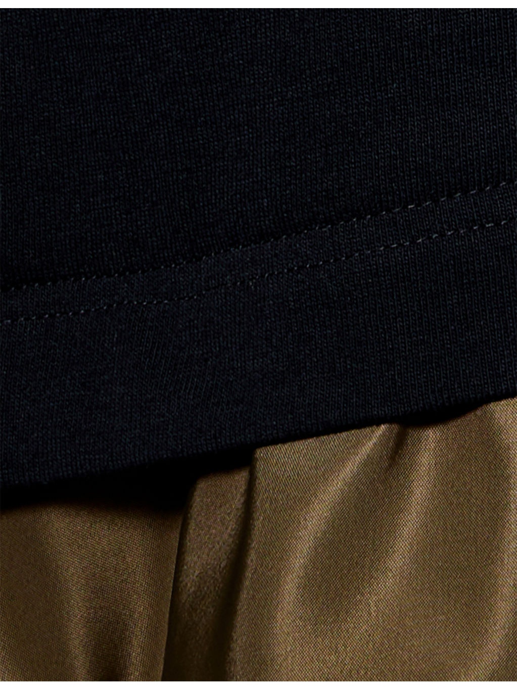 Pleated-Contrast Short-Sleeves Cotton-Jersey Mini Dress - 7