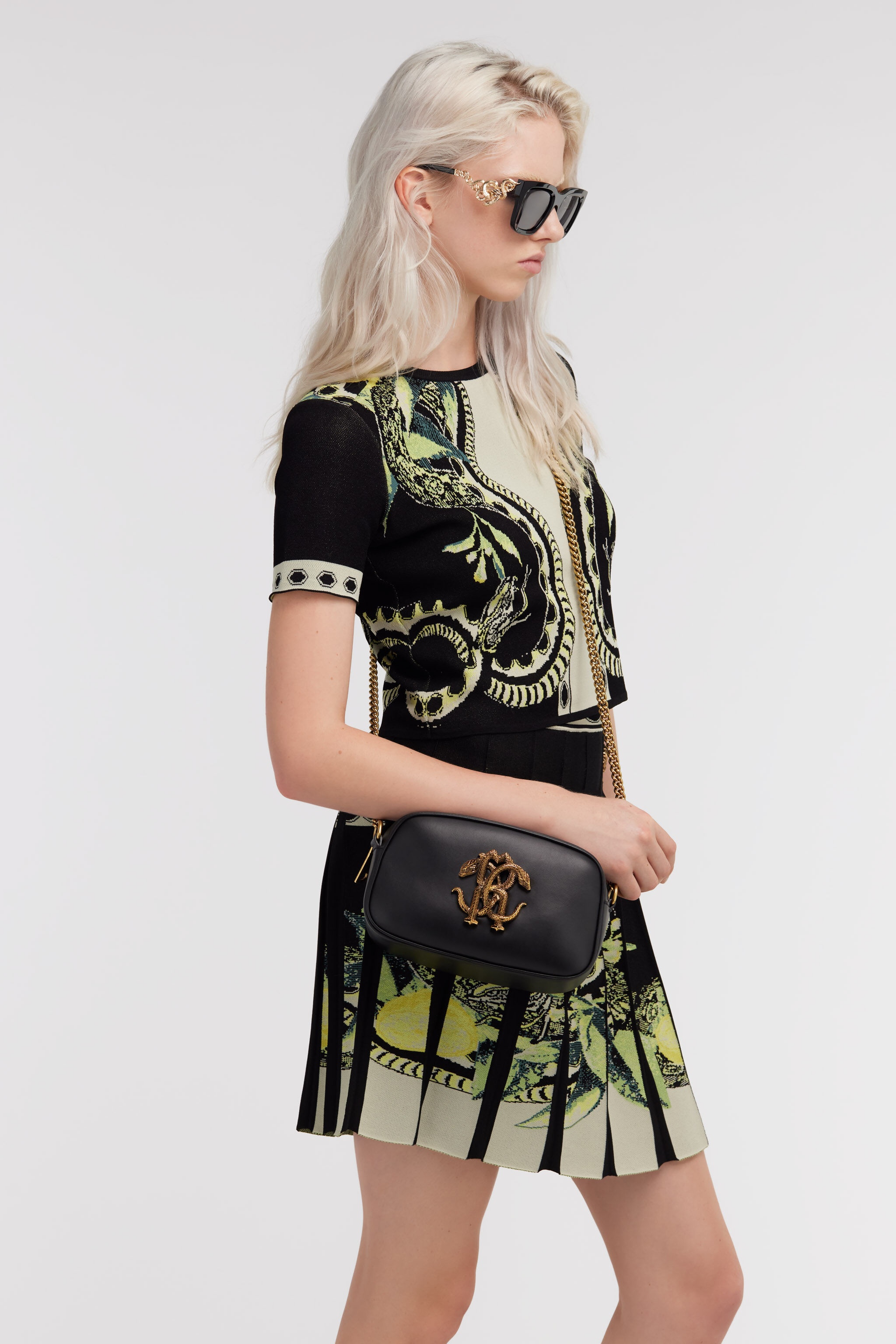 Shoulder bag with Monogram Mirror Snake - 2