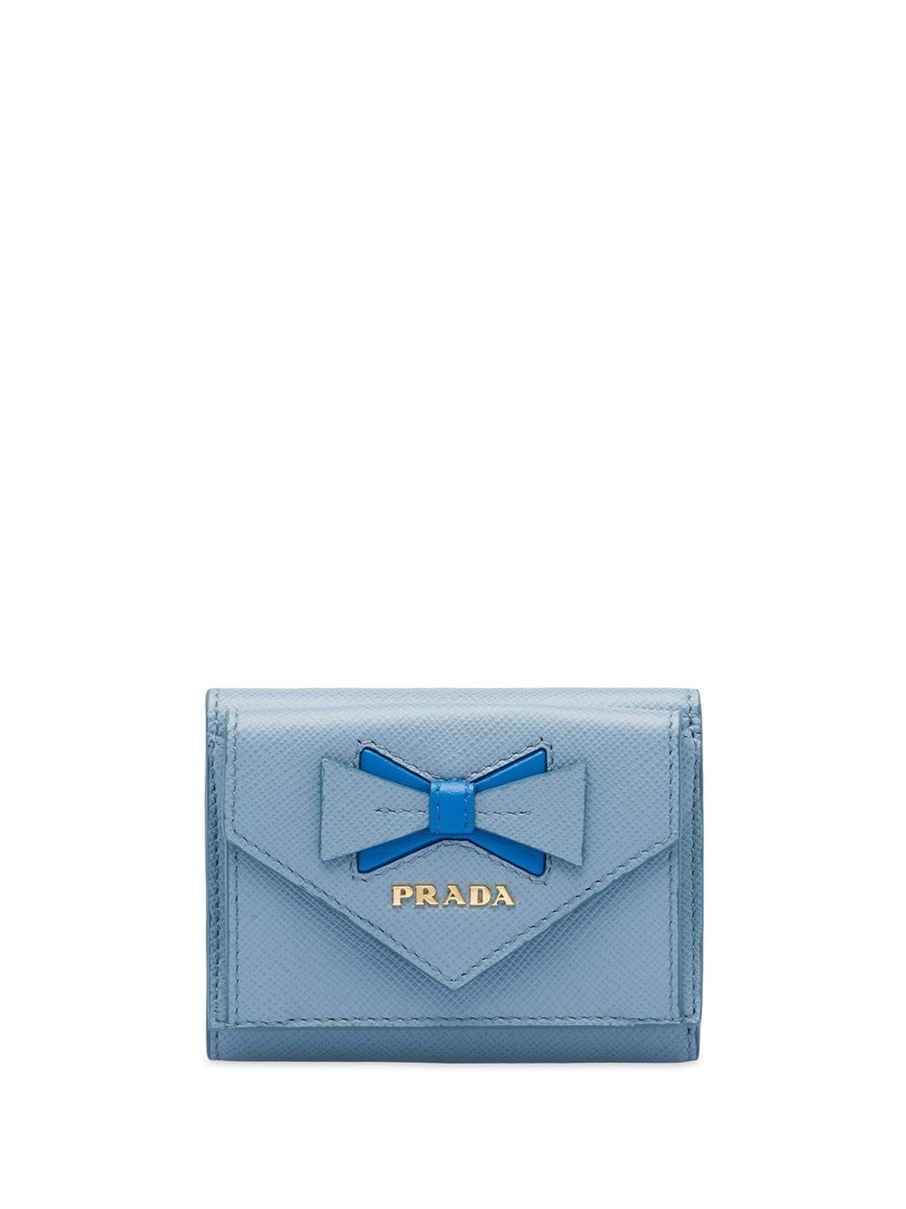 Saffiano leather wallet with bow - 1