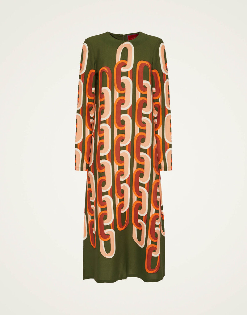 Long Sleeve Midi Swing Dress 1