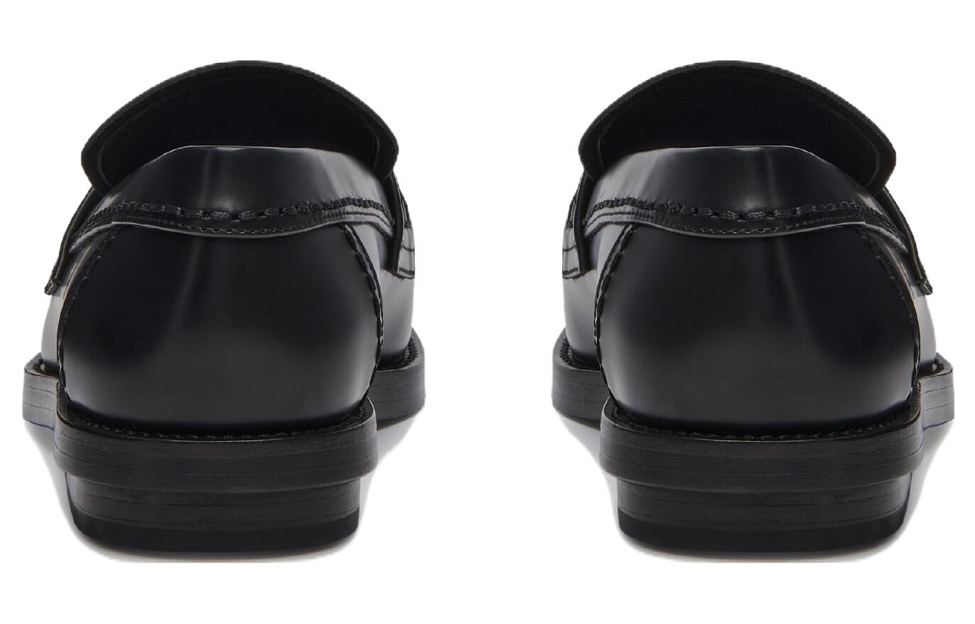 (WMNS) Alexander McQueen Seal Loafer 'Black Gun Metal 783218WIES31081 - 3