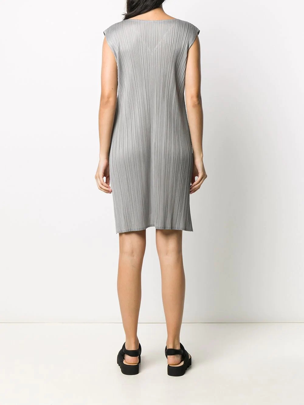 micro-pleated midi dress - 4