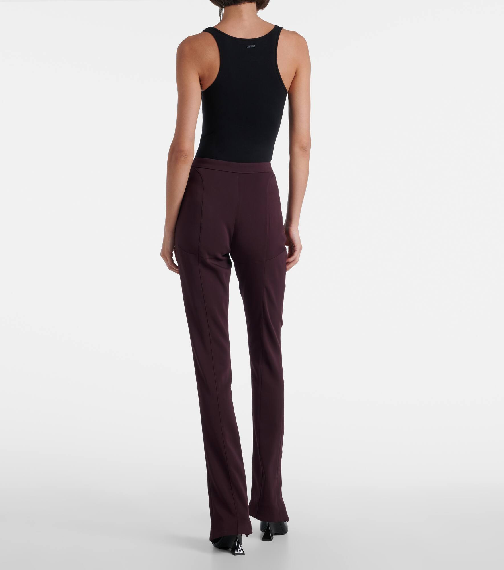 High-rise flared pants - 3