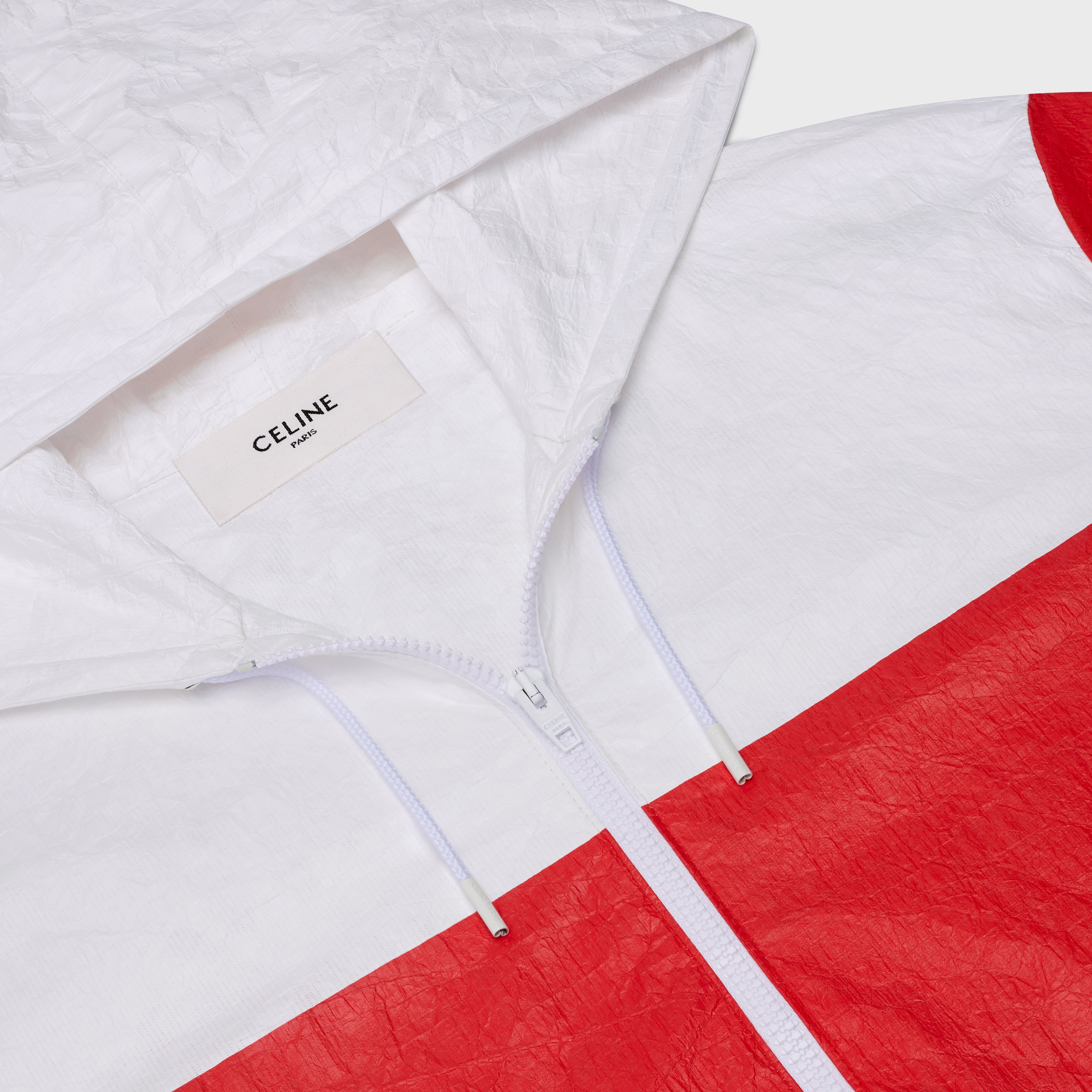 CELINE WINDBREAKER WITH PAPER EFFECT FABRIC - 3