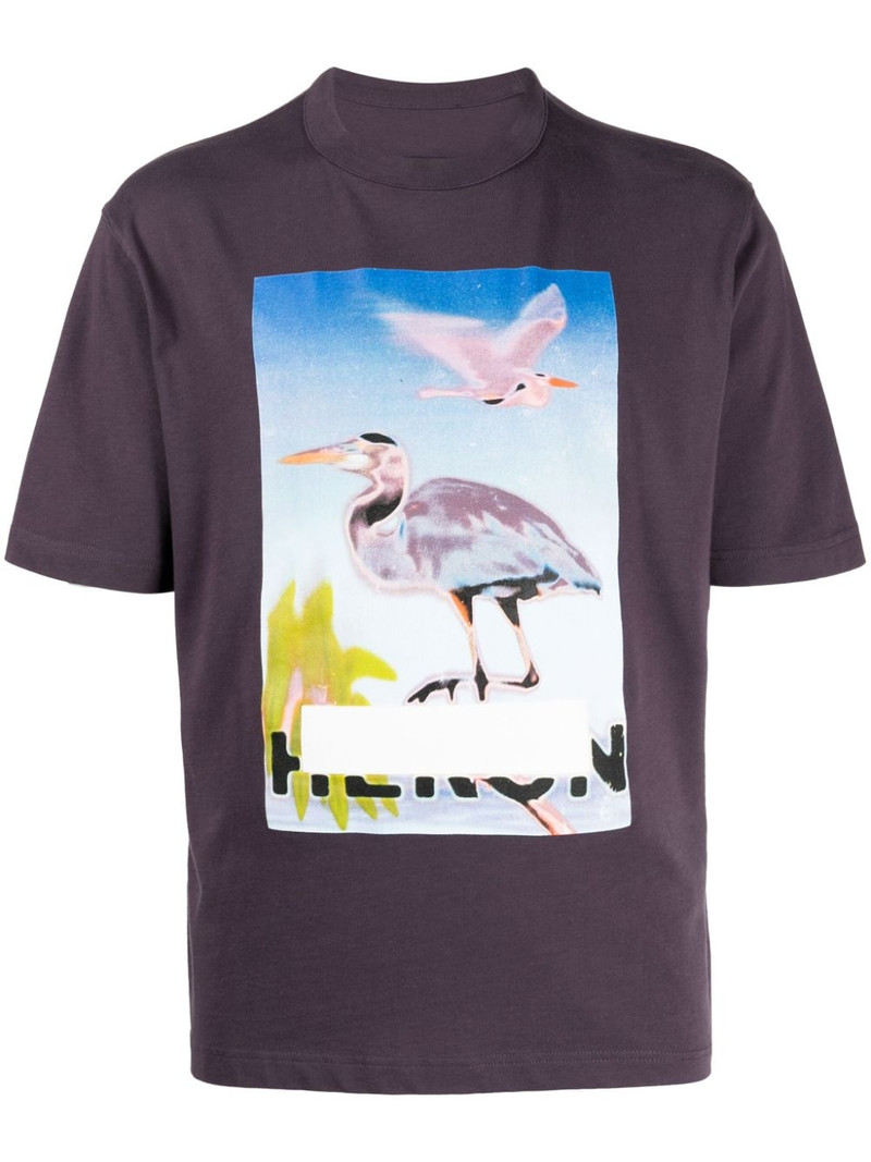 Censored Heron cotton T-shirt 1