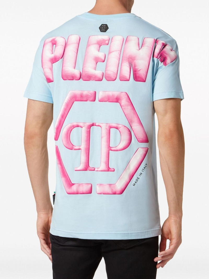 Hexagon logo-print cotton T-shirt 4