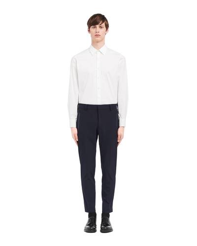 Prada Stretch technical fabric trousers outlook