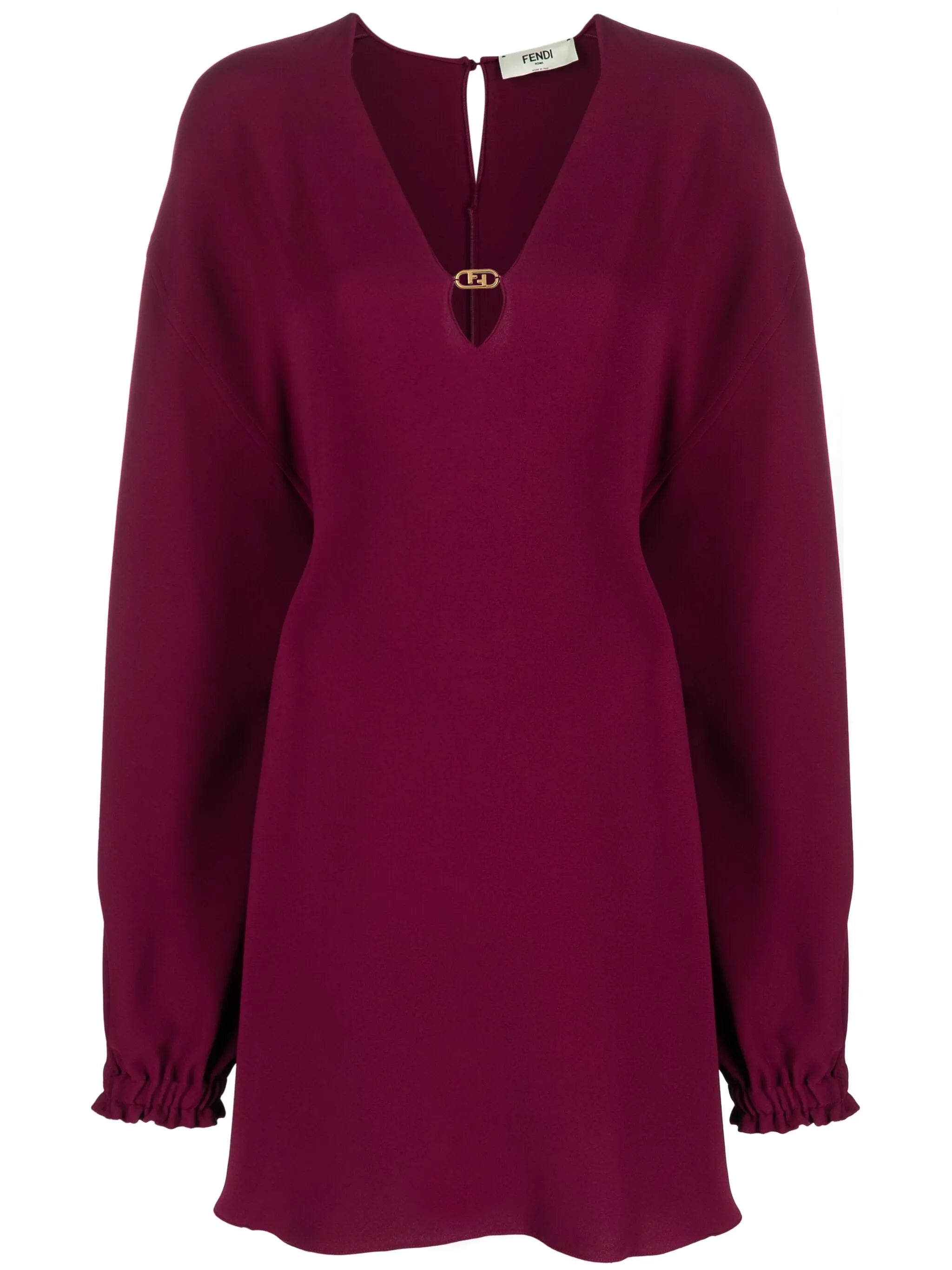 Cady Logo-plaque Silk Minidress - 1