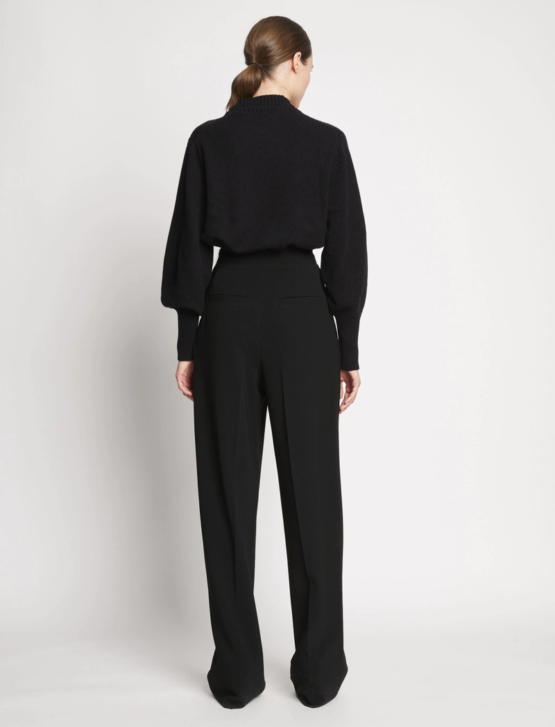 Matte Viscose Crepe Pants 4