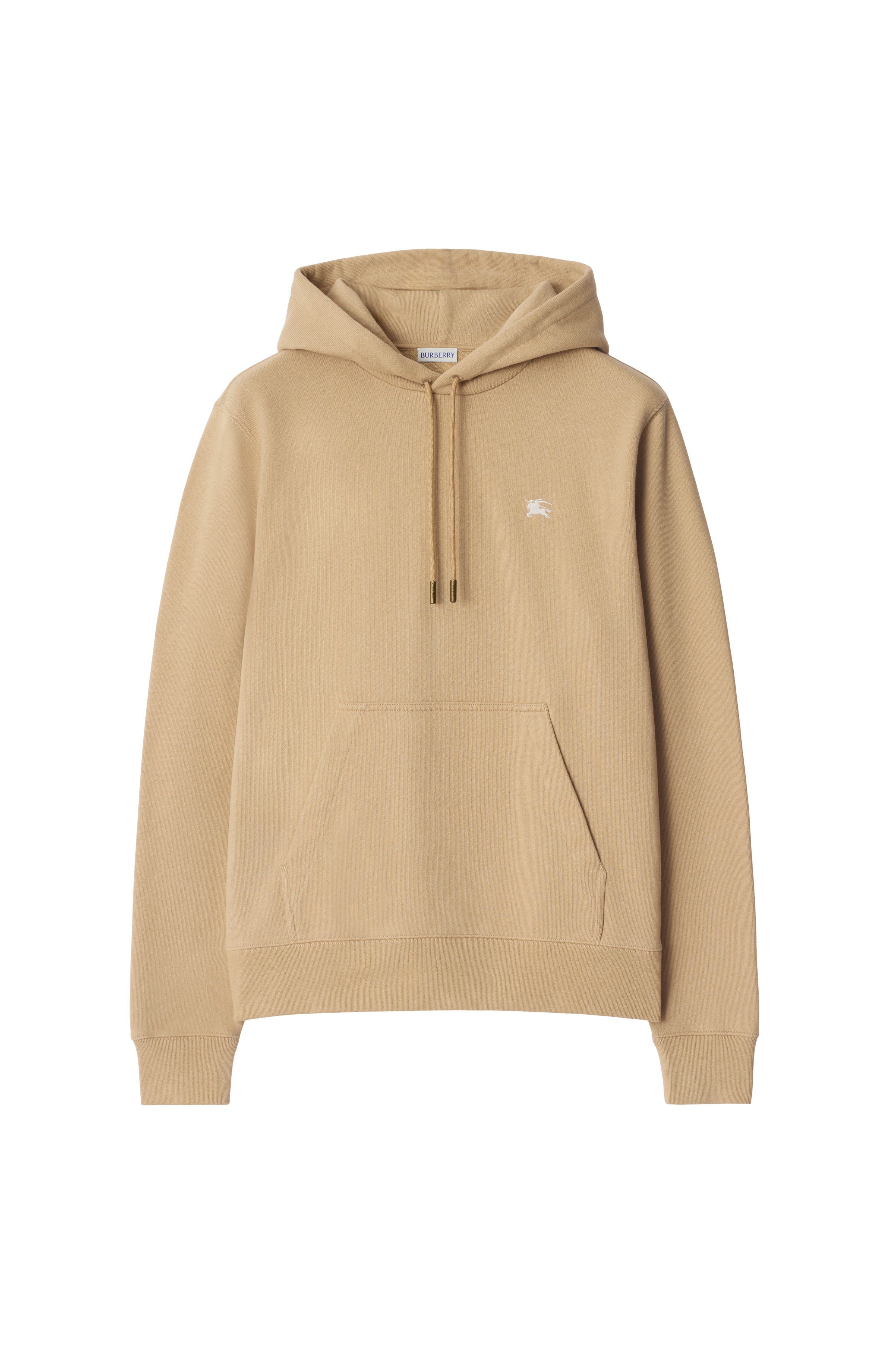 burberry Knight Stamp Cotton Hoodie in Flax Beige at Nordstrom - 3