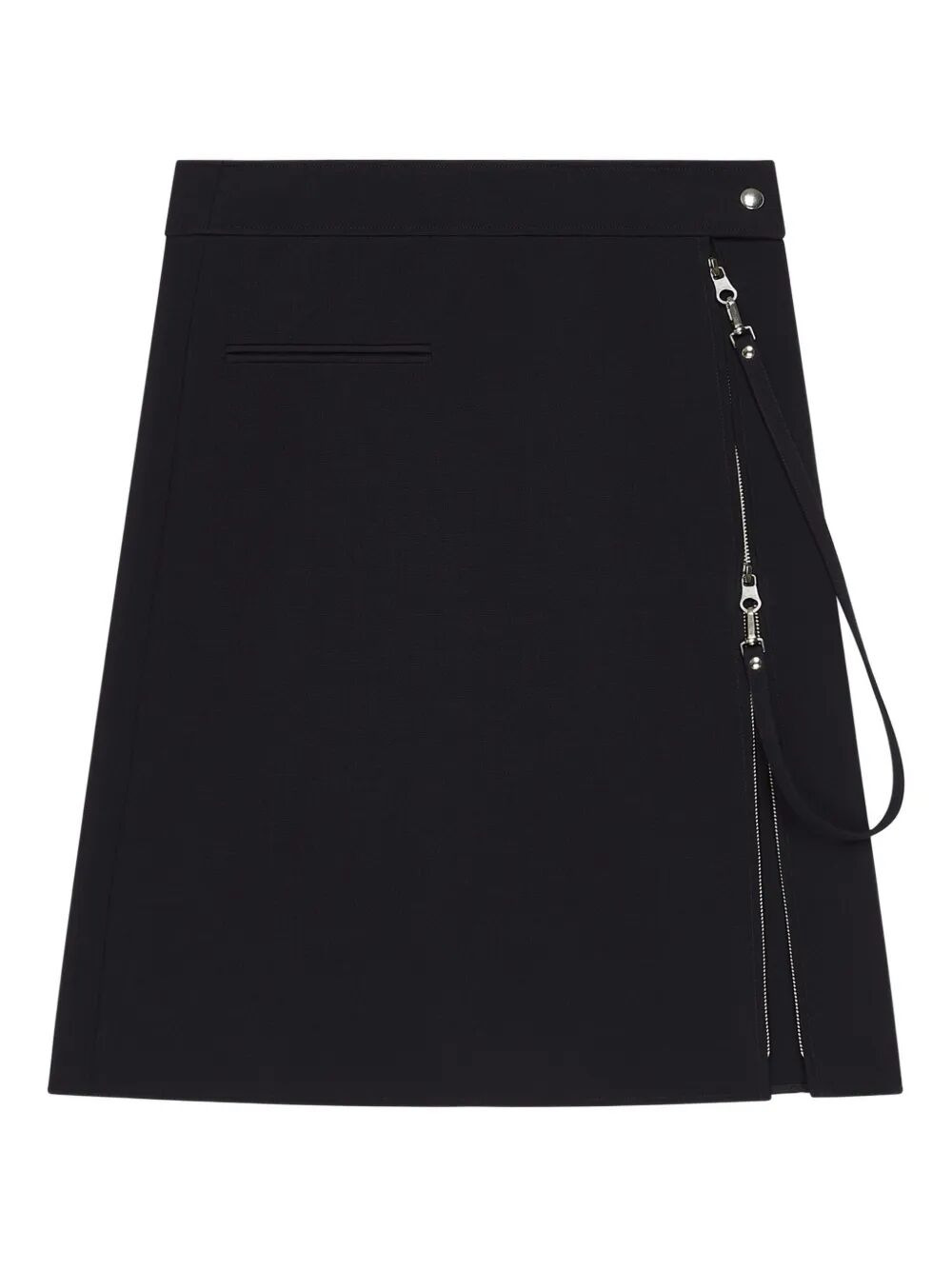Courreges Women Zipped "Heritage" Crepe Skirt - 3