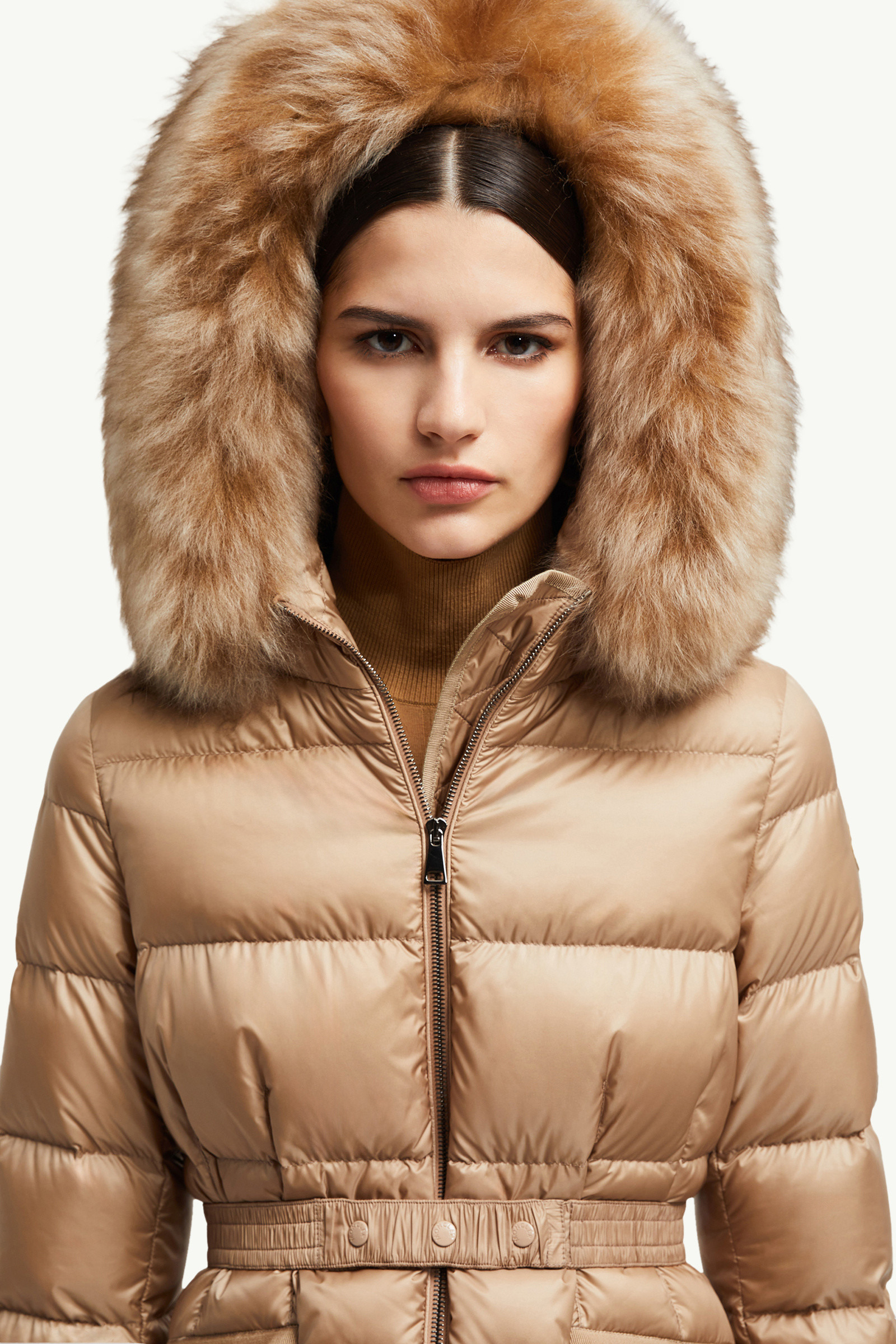 Boed Hooded Shearling-Trimmed Short Down Jacket - 7