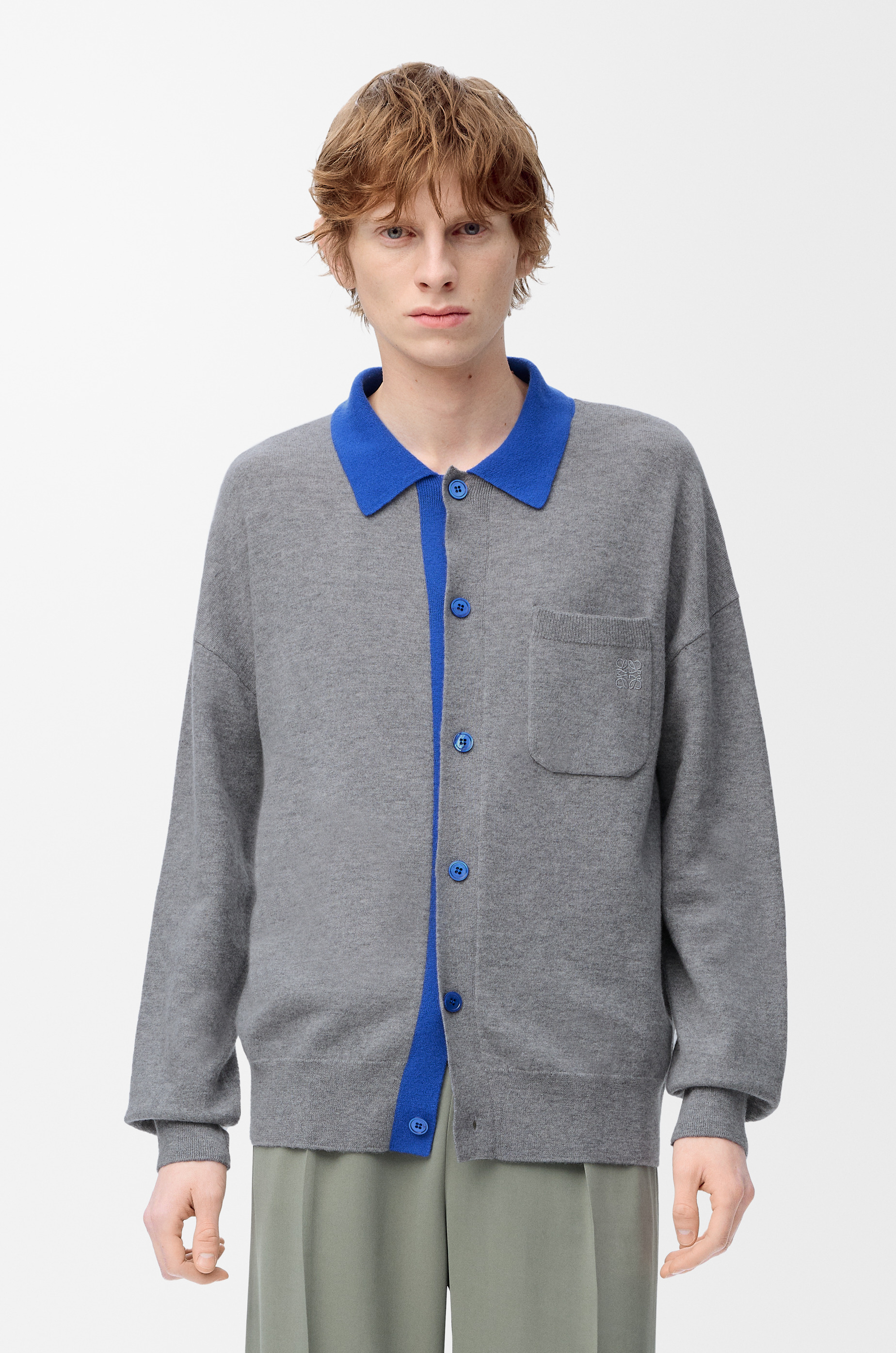 Polo cardigan in wool - 3
