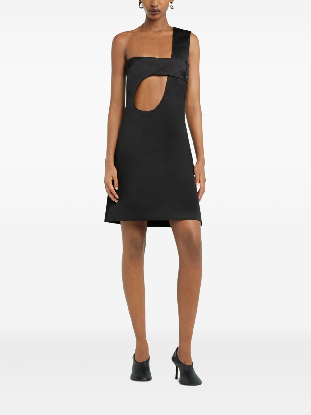cut-out mini dress - 2