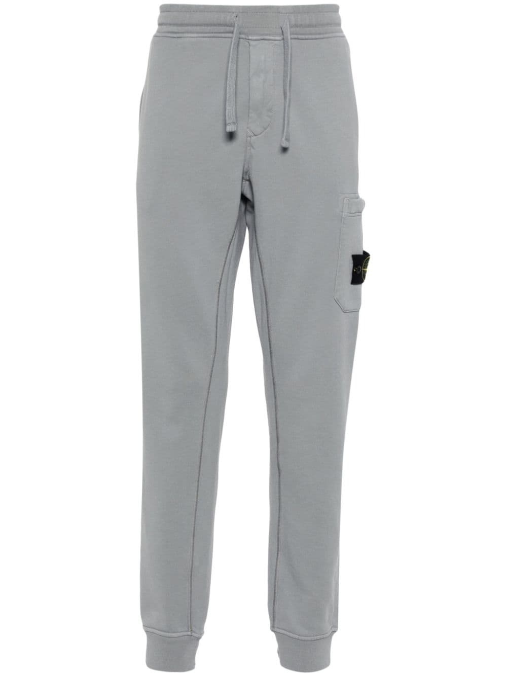 Compass-badge cotton track pants - 1