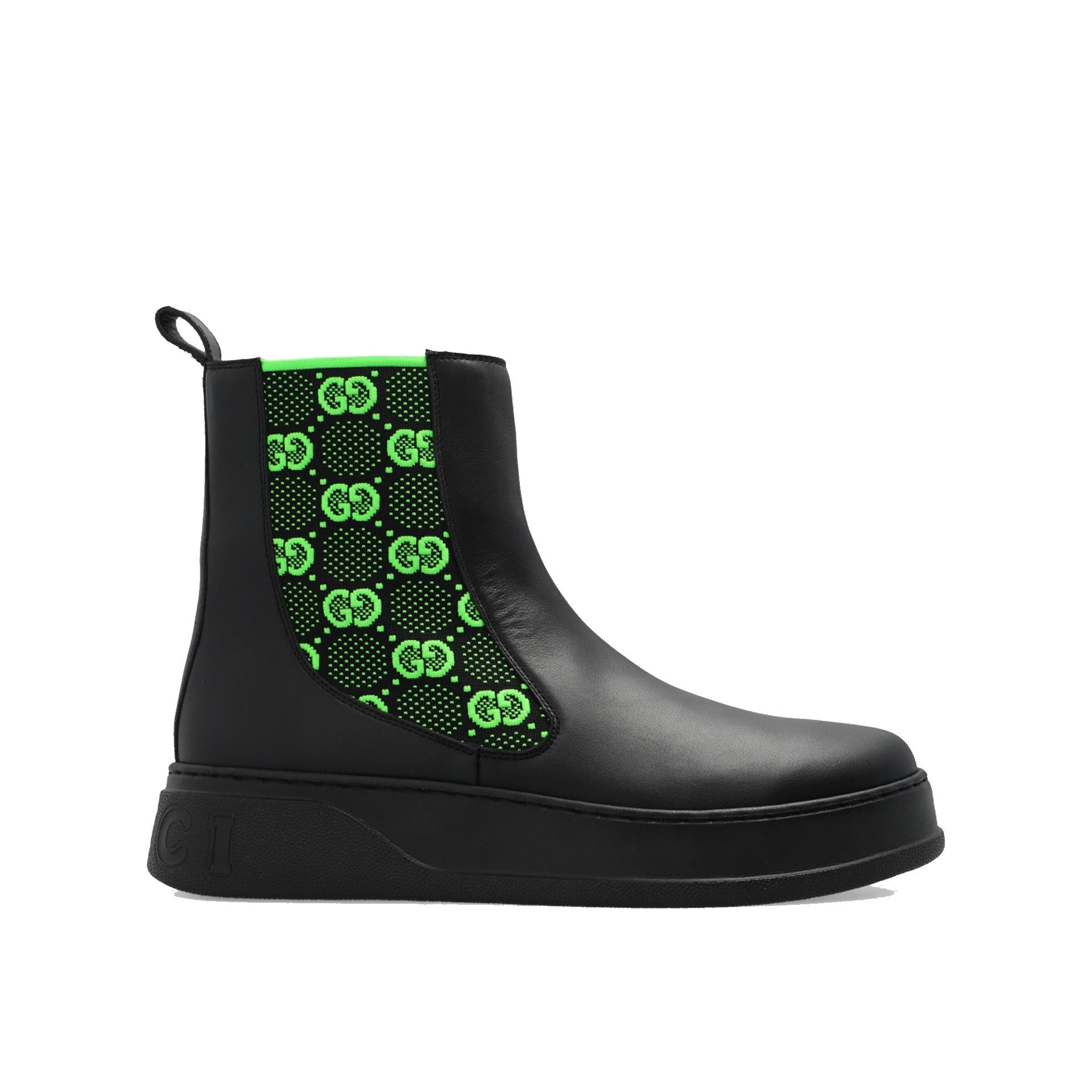Gucci Gg Leather Boots Men - 5