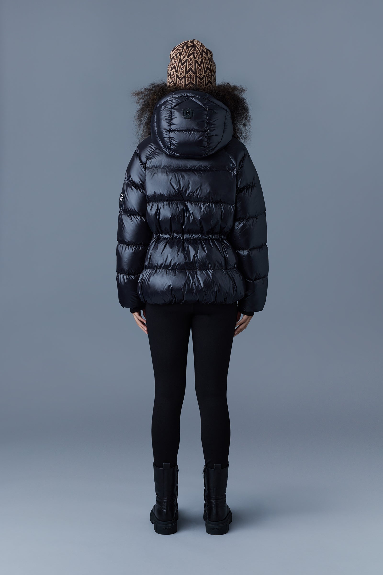 EDANA down puffer jacket with removable hood - 4