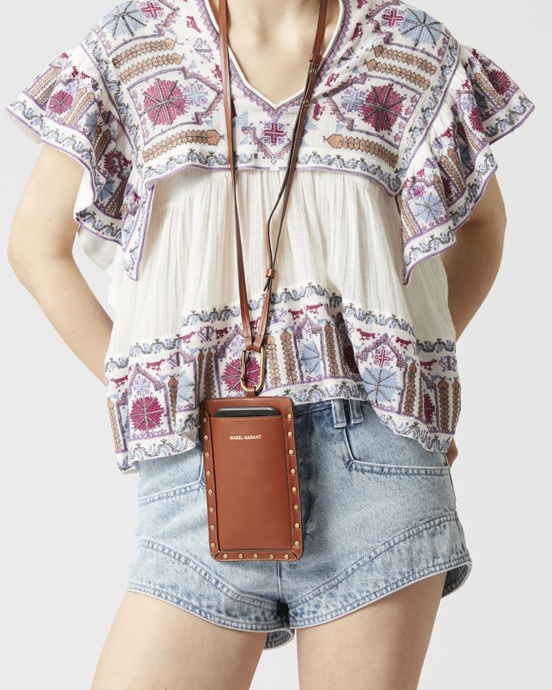 Isabel Marant TIELI PHONE HOLDER | REVERSIBLE