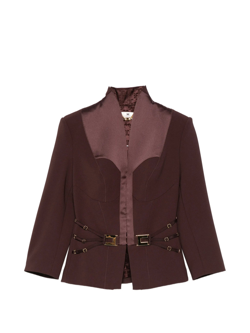 Elisabetta Franchi Buckle-detail Fitted Jacket 1